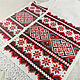 Towel red-black, Slavic embroidered towel, wedding towel. Wedding towels. Modern and vintage embroidery. My Livemaster. Фото №4