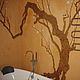 Декор стен ванной комнаты, венецианская штукатурка. Декор. Мария. Интернет-магазин Ярмарка Мастеров.  Фото №2