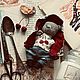 Мишка тедди. Мишутка Черешня 15см. Мишки Тедди. Наталья Чудеса(Noyuta chuDesa). Интернет-магазин Ярмарка Мастеров.  Фото №2