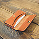 Business card holder made of red leather. Business card holders. G.L.A.D.. Online shopping on My Livemaster.  Фото №2