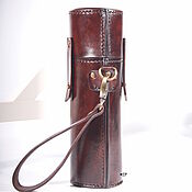 Сумки и аксессуары handmade. Livemaster - original item Leather tube (case) for A4 documents. Handmade.