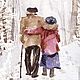 Открытка 10х15 "Настоящая любовь" Зимний пейзаж. Зима 2025. Открытки. Наталья Сухова художник-философ (nsukhova). Ярмарка Мастеров.  Фото №5