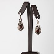 Украшения handmade. Livemaster - original item Long Drop Earrings with Austrian crystals. Handmade.