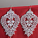 Order earrings from lace. Ma-rine. Livemaster. . Earrings Фото №3
