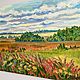  Oil painting Landscape ' Fields and meadow flowers'. Pictures. Fine Art for Joy. Online shopping on My Livemaster.  Фото №2