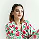 Pajamas 'Red tulips'. Pyjamas. Alexandra Maiskaya. My Livemaster. Фото №4