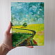 Order 'Yellow field.Sunny Noon 'Oil on canvas. Anji's favourite pictures (anzhela-a). Livemaster. . Pictures Фото №3