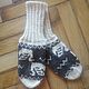 Заказать Вязаные шерстяные носки "Гуси-лебеди". Knitted-stories-from-anna. Ярмарка Мастеров. . Носки Фото №3