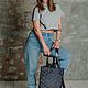 Сумка-шоппер из стеганой ткани. Сумка-шоппер. Bagaccessory. Интернет-магазин Ярмарка Мастеров.  Фото №2