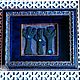 РУНЫ ЗАЩИТЫ.Вышитый бисером рунический амулет.  В красивой раме, Руны, Новосибирск,  Фото №1