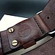 Order Men's belt,personalized, premium. Marik Leather Craft. Livemaster. . Straps Фото №3
