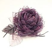 Украшения handmade. Livemaster - original item Brooch - handmade flower made of fabric BlackBerry Lotus. Handmade.