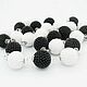 Beads 'Black and white', beads, beads. Beads2. Beaded jewelry. Online shopping on My Livemaster.  Фото №2