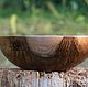Hand Turned Walnut Wood Wooden Bowl Fruit Dry Food or Decoration, Plates, Veliko Tarnovo,  Фото №1