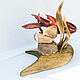 Композиция из дерева Wooden Red Fish #1. Рыба. Скульптуры. Артём Иванов ~IRIE BROOFS Wood Art~. Ярмарка Мастеров.  Фото №4