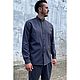 Рубашка мужская из конопляного холста Canvas Hemp Farmer Shirt Grey, Рубашки мужские, Нижний Новгород,  Фото №1