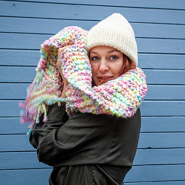 Аксессуары ручной работы. Ярмарка Мастеров - ручная работа Шарф МАРШМЕЛОУ. Handmade.