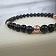 Bracelet made of black tiger eye beads and hematite. Rosary bracelet. RoyalWorkshop. Online shopping on My Livemaster.  Фото №2