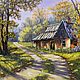 Пейзаж акрилом на холсте "Домик в лесу", Картины, Краснодар,  Фото №1