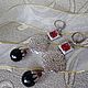 Earrings 'Red wine' (black onyx, accessories LUX). Earrings. Pani Kratova (panikratova). Online shopping on My Livemaster.  Фото №2
