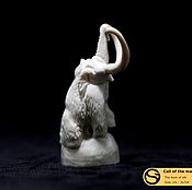 Figurine carved from moose antlers 