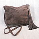 Suede bag art.1-390, Classic Bag, Jelgava,  Фото №1
