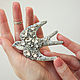 Брошь "Ласточка". Брошь-булавка. Дарья (ms.brooch). Ярмарка Мастеров.  Фото №4