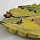 Order Autumn oak - plate d24cm. Elena Zaychenko - Lenzay Ceramics. Livemaster. . Plates Фото №3