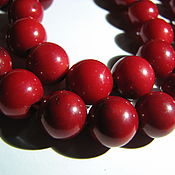 Материалы для творчества handmade. Livemaster - original item Bead natural coral 9,5-10 mm ball, smooth. Handmade.
