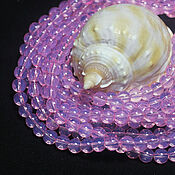 Материалы для творчества handmade. Livemaster - original item Beads 33 pcs Round 6mm Bright Pink Opal. Handmade.