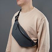 Сумки и аксессуары handmade. Livemaster - original item Men`s leather waist bag 