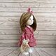 Кукла ручной работы. Красное платье. Тыквоголовка. Vera's dolls. Интернет-магазин Ярмарка Мастеров.  Фото №2