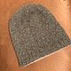Мужская двусторонняя шапка из кашемира. Шапки. Handmade by NINA Pokrovskaya (nina-p-knitting). Интернет-магазин Ярмарка Мастеров.  Фото №2
