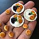 Сырники из полимерной глины. Кукольная еда. Миниатюра. Кукольная еда. Magic_Mini_World. Ярмарка Мастеров.  Фото №5