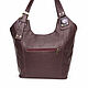 Tote: Women's burgundy leather bag Francoise Mod. C70-782. Tote Bag. Natalia Kalinovskaya. My Livemaster. Фото №5