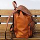 Men's leather backpack Manahan red. Men\\\'s backpack. Tais-bags. My Livemaster. Фото №5