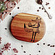 Подставка под горячее Хитрый лис дуб 19 см. Подставка под горячее. Ashwood store | товары для дома. Интернет-магазин Ярмарка Мастеров.  Фото №2