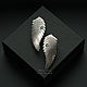Серьги лист папоротника "Fern". Серьги классические. Saimon. Интернет-магазин Ярмарка Мастеров.  Фото №2
