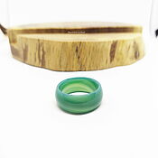 Украшения handmade. Livemaster - original item 18 r-r Ring green tinted agate (ZTA1892). Handmade.