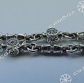 Русский стиль handmade. Livemaster - original item Bracelet Alatyr-Molvinets-Rod-Star Of Russia-Kolovrat (2). Handmade.