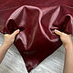Nike Saphir Burgundy (1,1-1,3 мм), цв. бордо, натуральная кожа. Кожа. Prima Pelle (Марина). Ярмарка Мастеров.  Фото №5