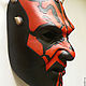 Заказать Маска Дарт Мол (Darth Maul), полноразмерная. Сергей Макаров авторские маски etc.. Ярмарка Мастеров. . Маски интерьерные Фото №3