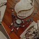 Винтаж:  Колье с английским антикварным фарфором 1898г Barkers. Колье винтажные. Украшения RedSelena. Ярмарка Мастеров.  Фото №4