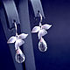 Earrings with green amethyst 'Elven dreams'. Earrings. White Book. Online shopping on My Livemaster.  Фото №2