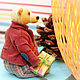 Teddy bear  - Simon (dressed in clothes and with a gift). Teddy Bears. Olga Arkhipova. My Livemaster. Фото №5