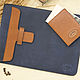 Чехол для ноутбука, iPad, MacBook. Классическая сумка. Leven Leather. Ярмарка Мастеров.  Фото №5