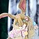 Teddy Giovanni rabbit circus rabbit collectible author's bunny. Teddy Toys. NatalyTools (natalytools). My Livemaster. Фото №6