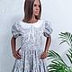 Платье " Прованс" серое со съёмным воротником. Платья. Lady_dress. Ярмарка Мастеров.  Фото №7
