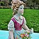 Винтаж: Антикварная статуэтка Jeune fille бисквит Capodimonte Италия. Статуэтки винтажные. Антиквариат и винтаж из Франции. Интернет-магазин Ярмарка Мастеров.  Фото №2