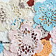 A set of doilies and crochet flowers. Flowers artificial. Natalie crochet flowers. My Livemaster. Фото №6